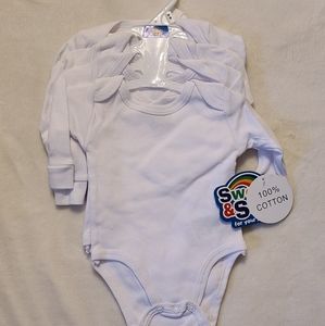 Sweet & Soft 4pk onesies